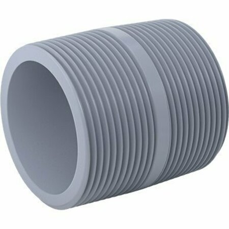 BSC PREFERRED CPVC Pipe for Hot Water Threaded on Both Ends 2-1/2 NPT 3 Long 6810K26